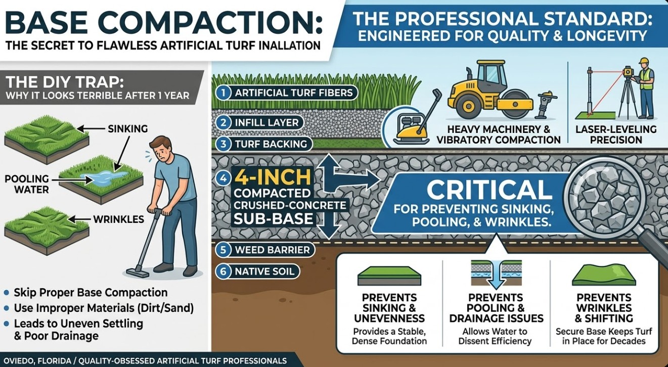 The Secret to Flawless Artificial Turf in Oviedo, FL
