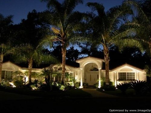 Landscape lighting installation