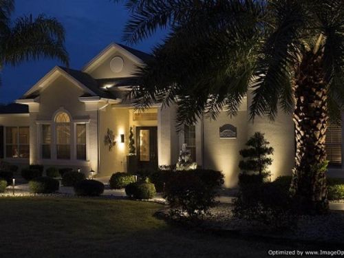 Landscape lighting installation