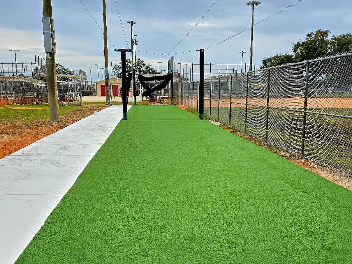 Artificial Grass for Batting Cages by From The Ground Up Landscaping