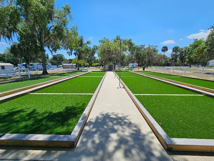 Artificial Grass for Bocce Ball by From The Ground Up Landscaping